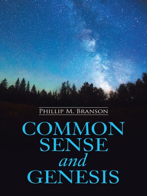 cover image of Common Sense and Genesis